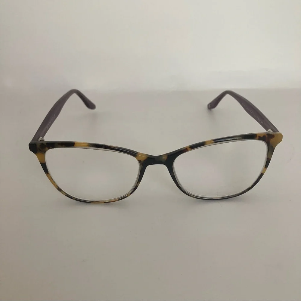 NW 77TH 1043 52-18-140 Tortoise Shell and Purple Women's Glasses FRAME ONLY